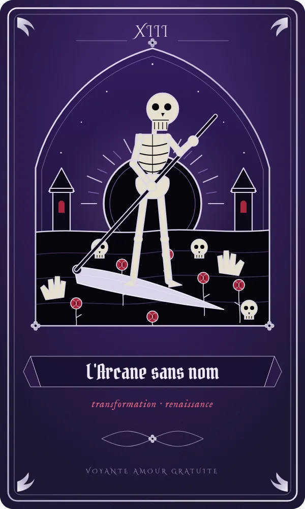 L'Arcane sans nom, carte du tarot correspondant à l'heure 14h44